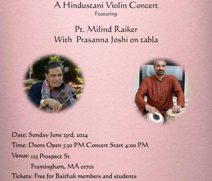 LQ Baithak Presents A Hindustani Classical Violin Concert By Pt Milind Raiker