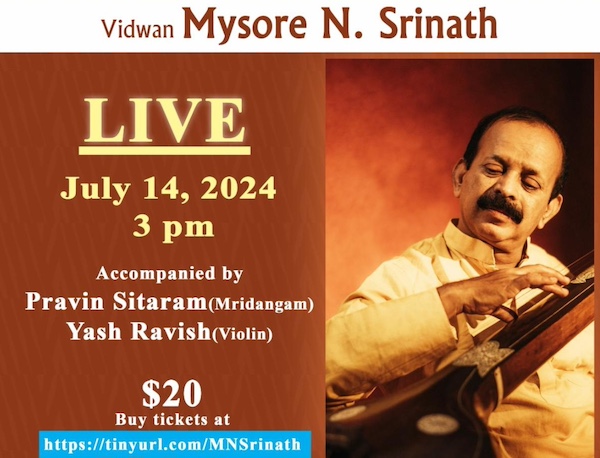 An Evening Of Carnatic Music By Vidwan Mysore N. Srinath