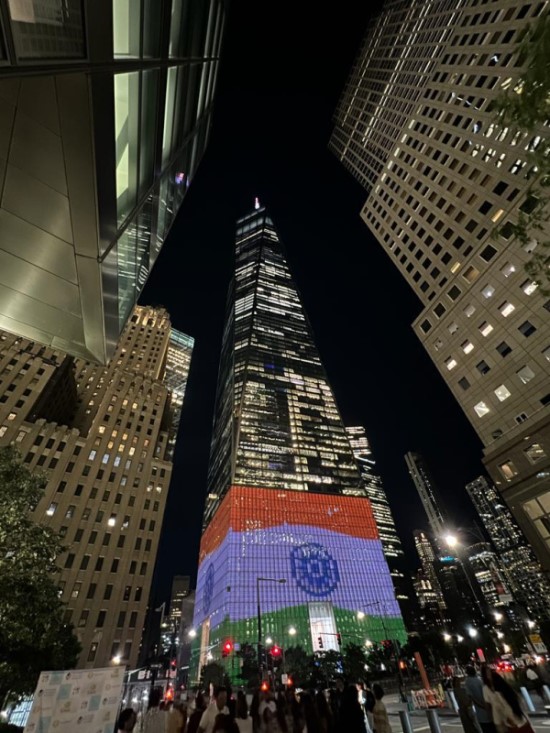 One World Trade Center Comes Alive In The Indian Flag Colors