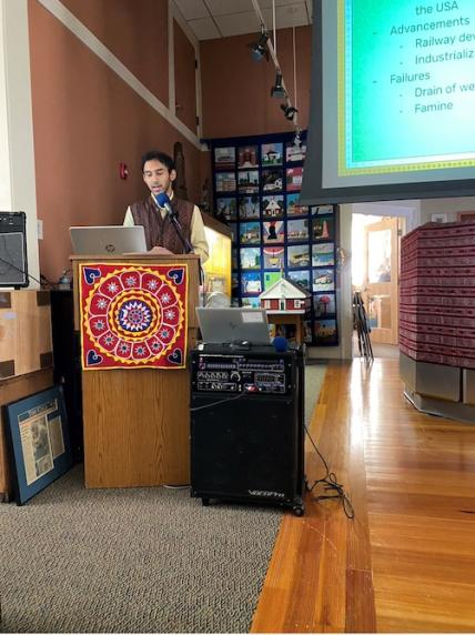 High School Senior Krishna Parida Swain Celebrates India Independence Day At Franklin Historical Museum