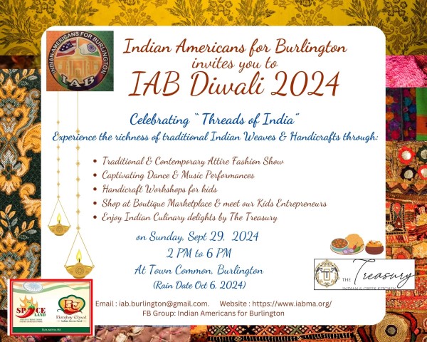 IAB Diwali 2024: 'Threads Of India' To Illuminate Burlington With Culture And Tradition