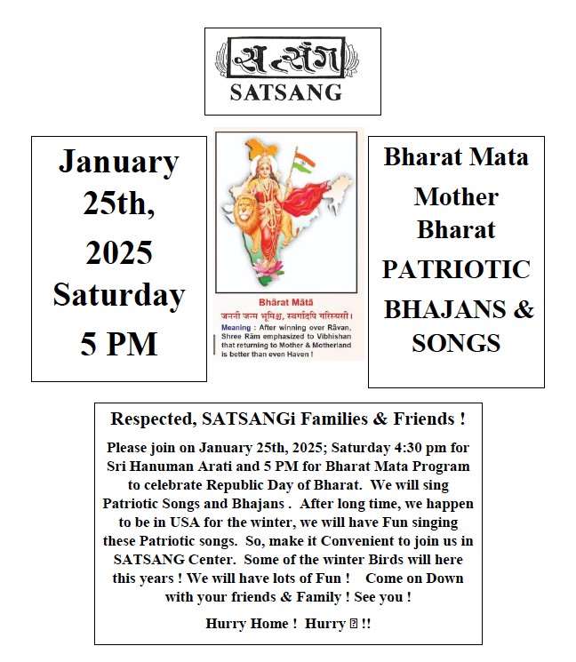 Satsang Center: Bharat Mata Program